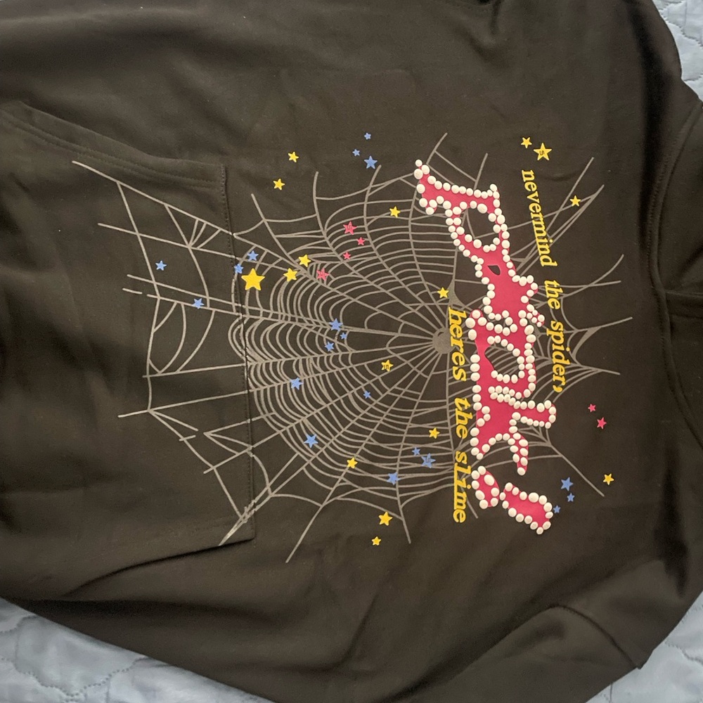 Sp5der Hoodie “P*NK! Here’s the slime” 100% Authentic and certified. - Picture 4 of 9